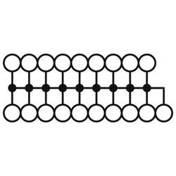 Phoenix Contact Distribution Block, 16 Way, 250 V, 37A, Grey, Red