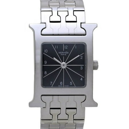 Pre-Owned HERMES H Watch HH1.210.361 4804 Stainless Steel Ladies 130117 (Good)