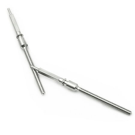 Metal Watch Stem for 7750/7751 Movement Silver Color Size 0.9mm Watch Crown Replacement