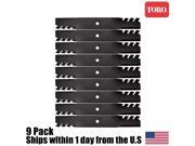 9PK Genuine OEM Toro Z Master 52' Atomic Mulching Blades 105-7796-03 105-7796