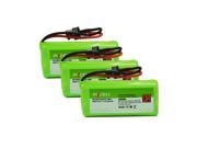 3pcs Cordless Home Phone Battery AAA*2 800mAh 2.4V for Uniden BT-1008 BT-1021