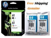 Genuine HP 61 Black/Color Ink Cartridge Combo-HP4502 2540 4501 2542 Printer