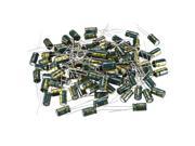 Aluminum Radial Electrolytic Capacitor Low ESR Green with 220uF 16V 105 Celsius Life 3000H 6.3 X 11 Mm High Ripple Current, Low Impedance 100pcs