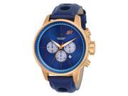 Invicta Men S S1 Rally Quartz 100m 14k Rose Gold S. Steel/Leather Watch 23111
