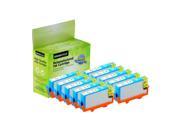 GREENCYCLE 10PK High Yield 902XL 902 T6M02AN Cyan Ink Cartridge with Chip Compatible for HP OfficeJet Pro 6974 6975 Printer