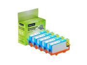 GREENCYCLE 5PK High Yield 902XL 902 T6M02AN Cyan Ink Cartridge with Chip Compatible for HP OfficeJet Pro 6974 6975 Printer