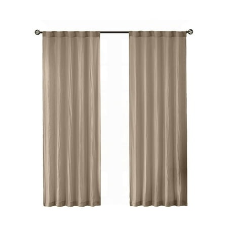 Gracie Mills Gayle Contemporary Lightweight Crushed Sheer Window Panel Pair - GRACE-9598