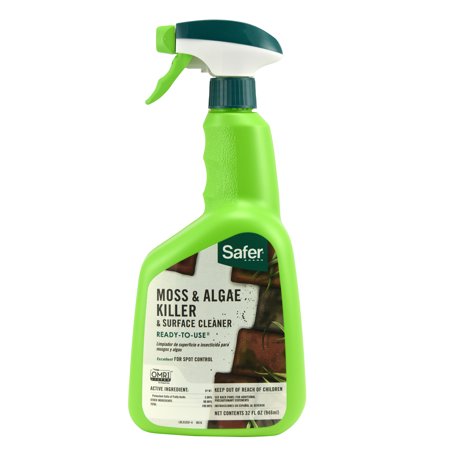 Safer 5325 Moss & Algae Surface Cleaner, 32 Oz