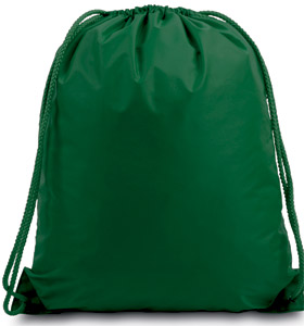 8882 Large Nylon Drawstring Backpack Forest - One Size