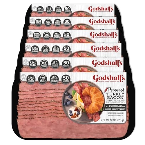 Godshall's 12oz Peppered Turkey Bacon, 6pk