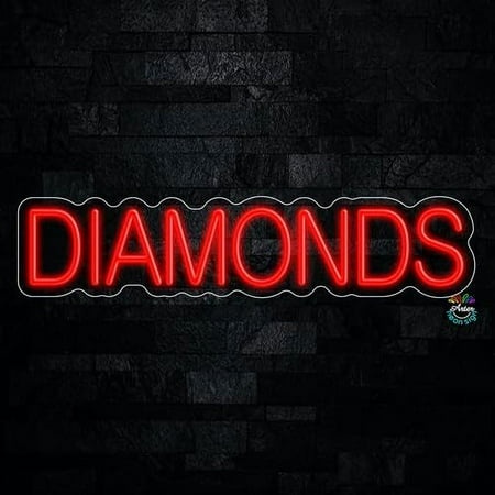 Diamonds LED Neon Sign 27 L X 6 H #32218
