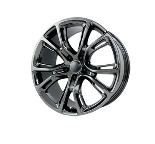 Topline Replicas V1171-217350BC 20 X 10 in. Pvd Dark Chrome Wheel for 2012 Jeep SRT-8