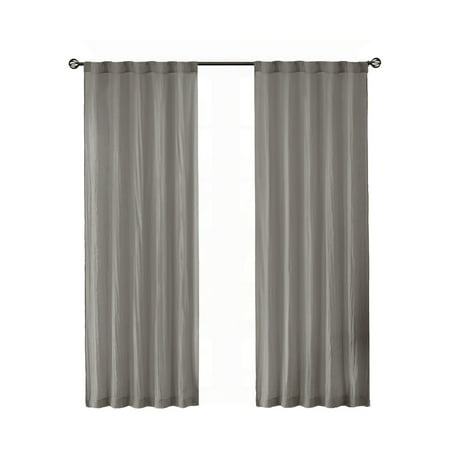 Gracie Mills Gayle Contemporary Lightweight Crushed Sheer Window Panel Pair - GRACE-9598