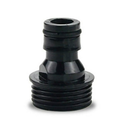 1 Pcs Black Garden Hose Threaded Adaptor 3/4in BSP Male Thread 2289 for Water Sprayer Pipes