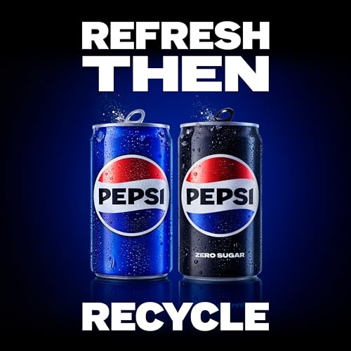 Pepsi Zero Sugar Cola Soda Pop, 7.5oz Mini Cans (6 Pack) thumbnail