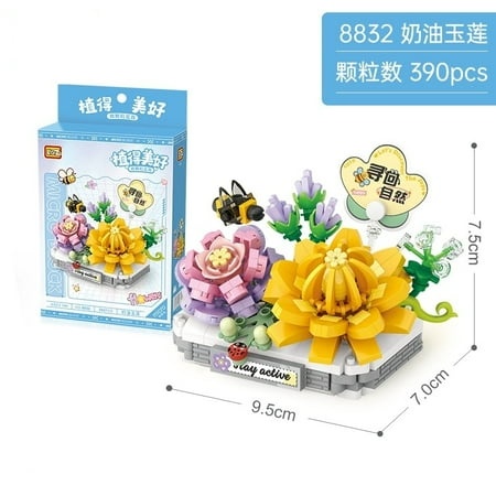 LOZ Mini Blocks Kids Building Toys DIY Bricks Sweet Flowers Pot Plants Puzzle Girls Gift Home Decor 8831 8832 8833 8834 8835 8836 8837 8838