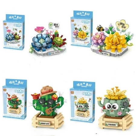 LOZ Mini Blocks Kids Building Toys DIY Bricks Sweet Flowers Pot Plants Puzzle Girls Gift Home Decor 8831 8832 8833 8834 8835 8836 8837 8838