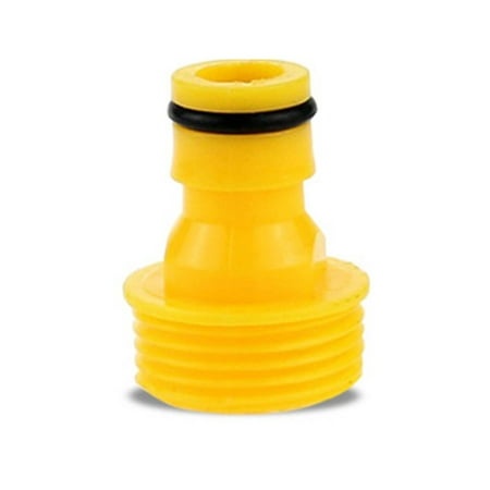 Garden Hose Threaded Adaptor 3/4In Bsp Male Thread 2289 for Water Sprayer Pipes (Yellow)