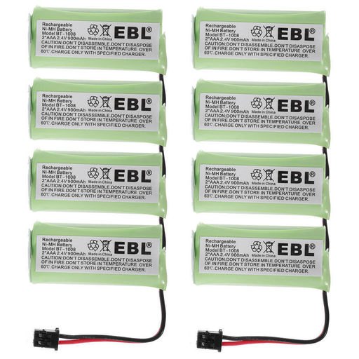 8pcs 2.4v 900mAh Home Phone Battery for Uniden BT-1021 BT-1025 BT-1008S BT-1008