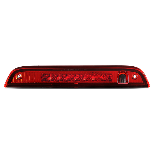 DNA Motoring 3BL-PAT07-LED-RD for 2007 to 2017 Jeep Patriot Full LED 3rd Third Tail Brake Light Rear Center Stop Lamp Red Housing 08 09 10 11 12 13 14
