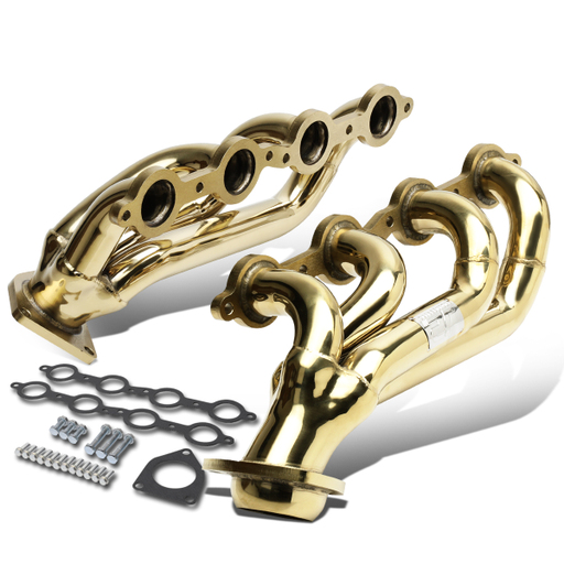 J2 for 2000 to 2016 Chevy Silverado / Tahoe / GMC Sierra / Yukon Pair Exhaust Header Manifold 01 02 03 04 05 06 07 08 09 10 11 12 13 14 15