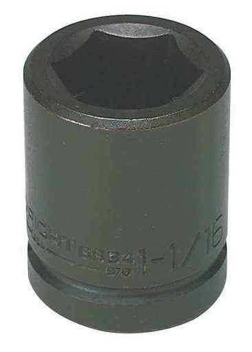 Impact Socket,3/4 in Dr,1-13/16 in,6 Pt WRIGHT TOOL 6858