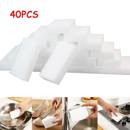 Valentine S Day Sales 40Pcs Sponge Eraser Cleaning Melamine Foam Cleaner Kitchen Pad