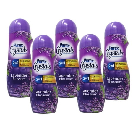 Purex Crystals in-Wash Fragrance and Scent Booster  Lavender Blossom  21 Ounce - 5 Pack