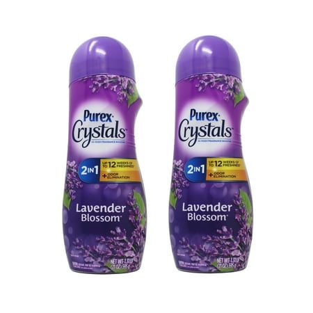Purex Crystals in-Wash Fragrance and Scent Booster  Lavender Blossom  21 Ounce - 2 Pack