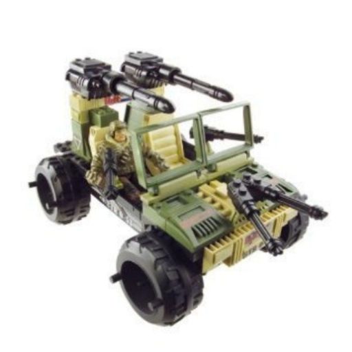 GI Joe Vs. Cobra: Forest Fox with Frostbite BTR Built to Rule Building Set