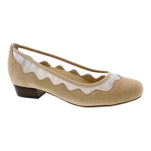 Tootsie Womens Leather Mesh Block Heels