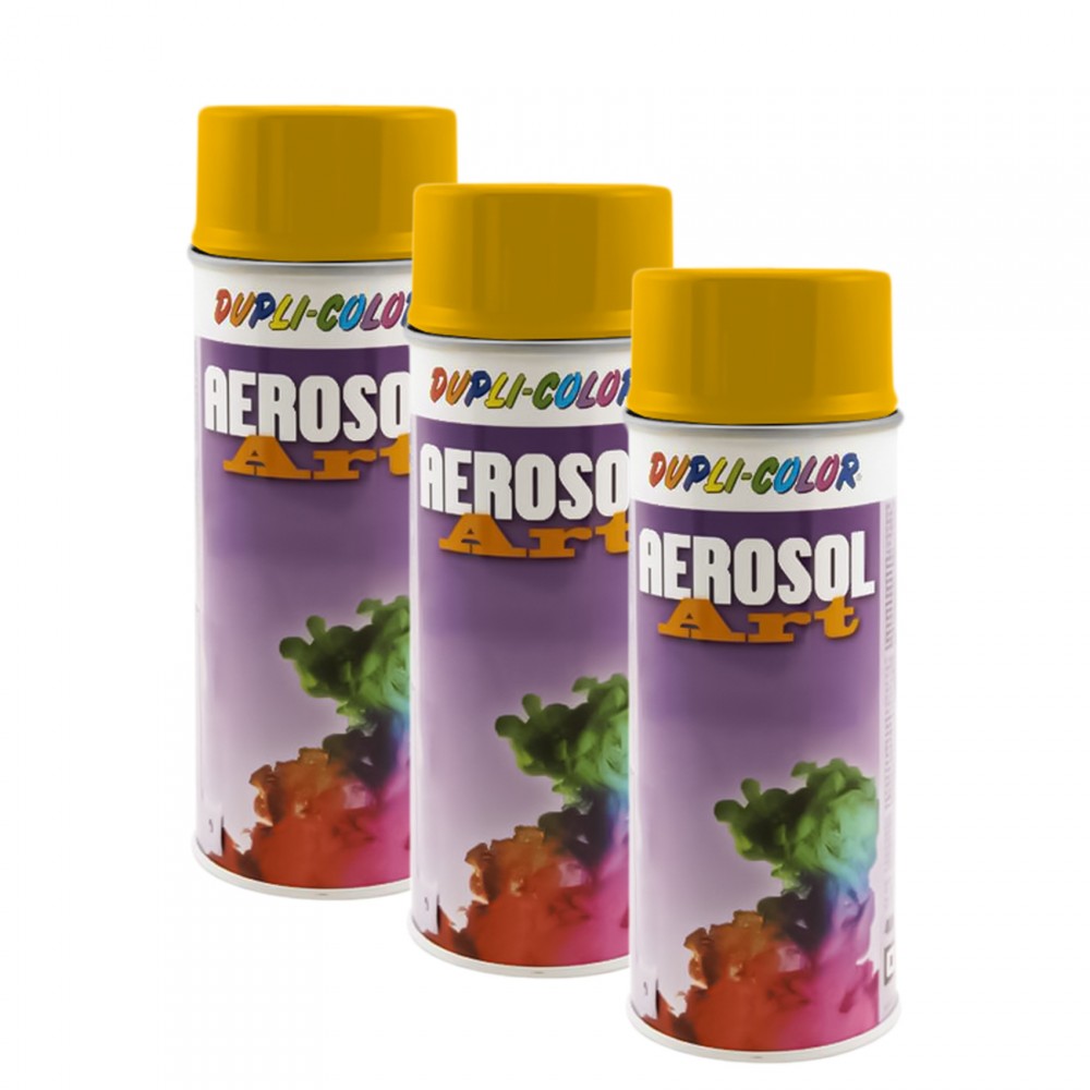 3x Dupli Color Aerosol RAL Lack Sprühdose 1021 Rapsgelb Matt