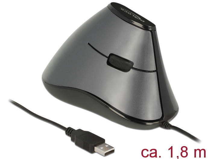 DeLOCK 12527 Mouse Right-hand USB Type-a Optical 800 DPI