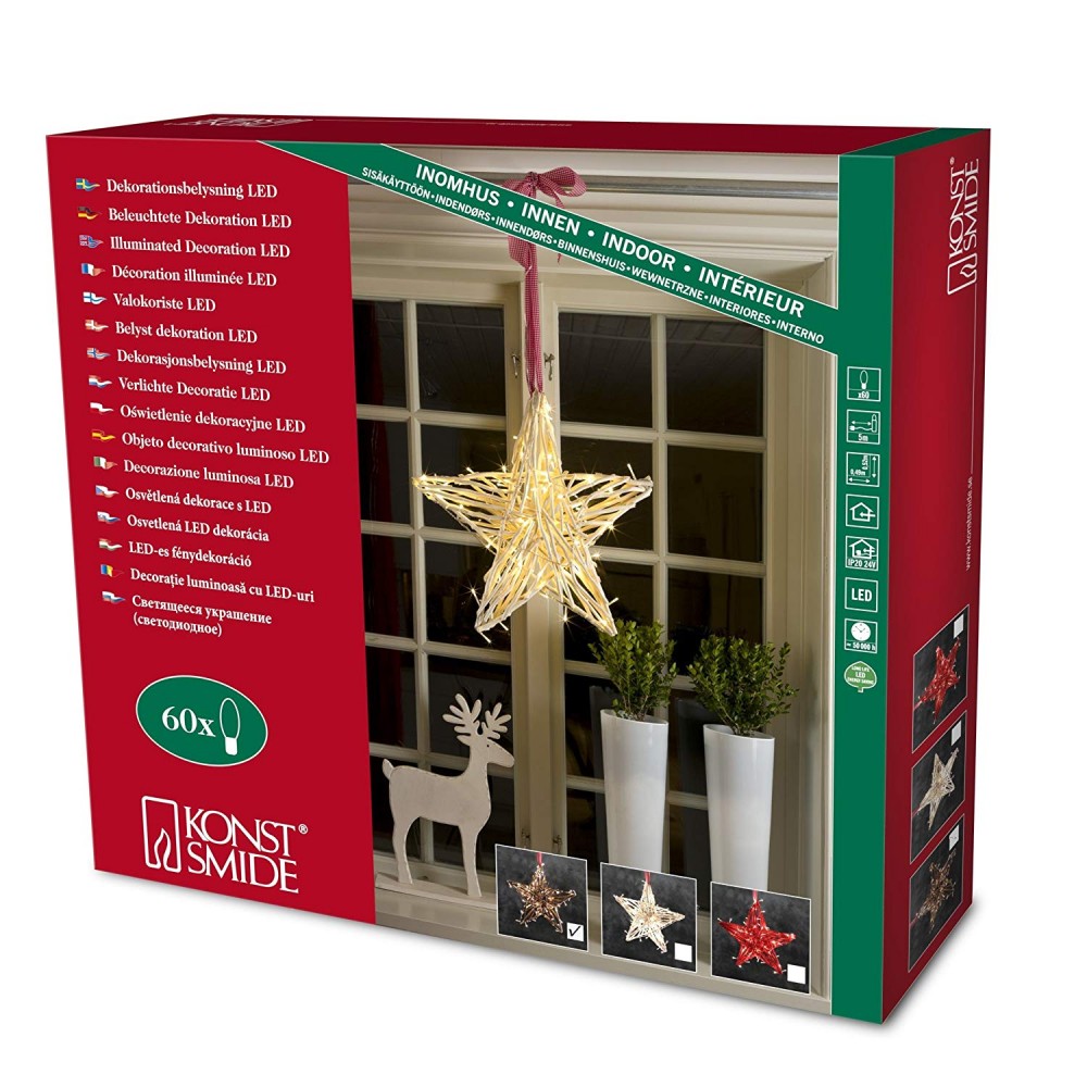 Konstsmide LED Estrella De Madera (6222)
