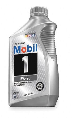 Mobil 103008 1 5W-20  Gals Engine Oil  1 Qt  Amber