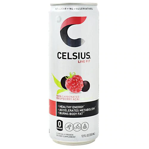 Celsius Live Fit Raspberry Acai Green Tea, 12 Fl Oz