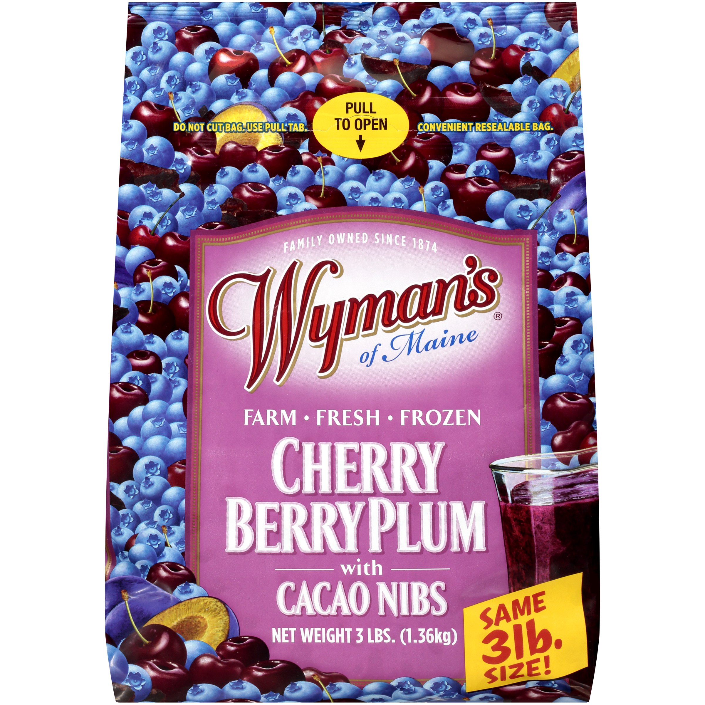 Cherry Berry Plum with Cacao Nibs
