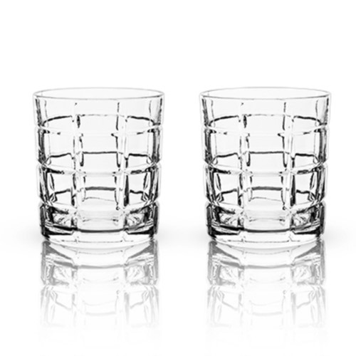 Viski Admiral Highland Whisky Tumblers - Clear
