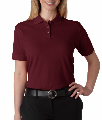 UltraClub Ladies Classic Pique Cotton Polo Shirt. 8530