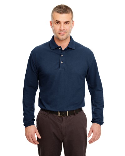 Ultraclub 8532 Adult Long-Sleeve Classic Piqu Polo