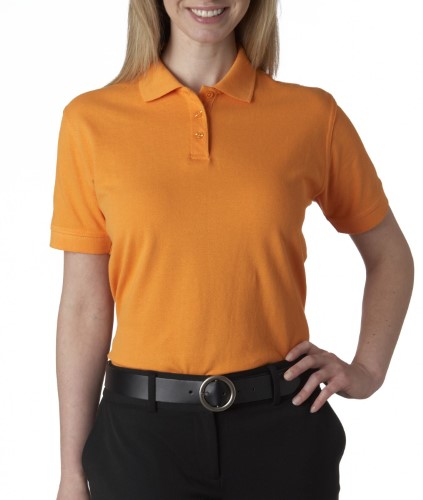 UltraClub Classic Pique Polo Plain Polo Shirt Women's 8530