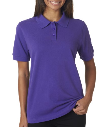 UltraClub Ladies Classic Pique Cotton Polo Shirt. 8530