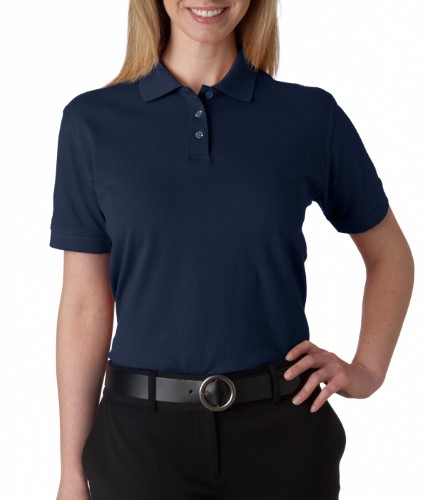 UltraClub Ladies Classic Pique Cotton Polo Shirt. 8530