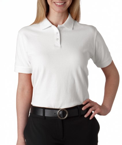 UltraClub Ladies Classic Pique Cotton Polo Shirt. 8530
