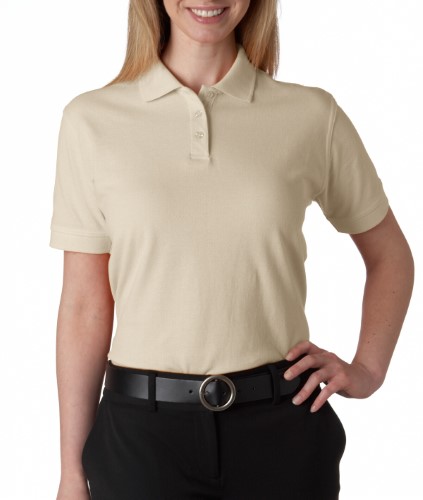 UltraClub Ladies Classic Pique Cotton Polo Shirt. 8530
