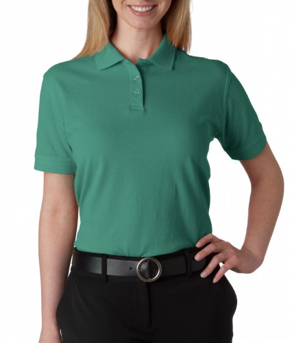 UltraClub Ladies Classic Pique Cotton Polo Shirt. 8530