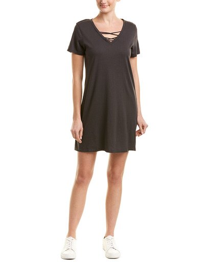 Michael Stars Womens Lace-up Shift Dress