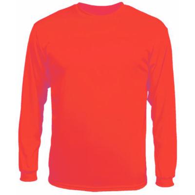 Custom Badger Sport C2 Long Sleeve Performance Tee Pink