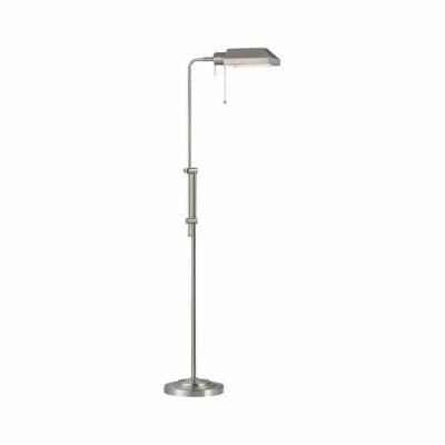 Design Classics Pharmacy Adjustable 2292-09 Floor Lamp, Satin Nickel