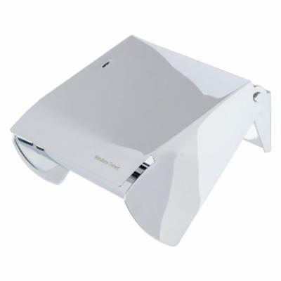 Inox Toilet Paper Holder with Cover, Polished Chrome